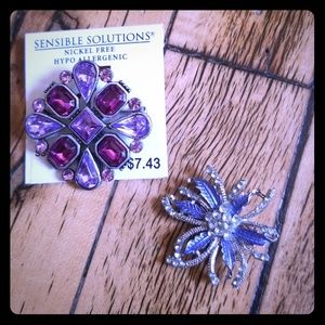 Set of 2 Brooches